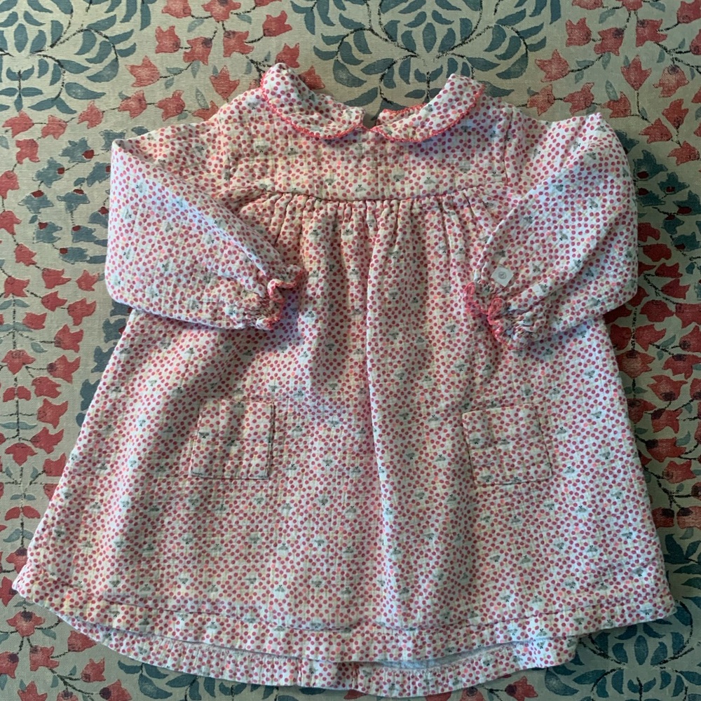 Petit Bateau pink birdie dress